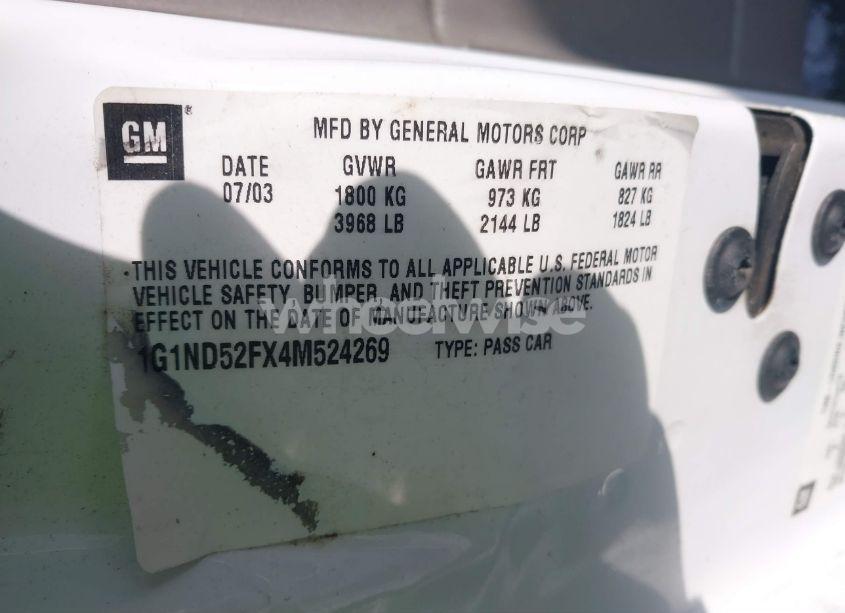 Photo 9 of 2004 Chevrolet Classic (VIN 1G1ND52FX4M524269)