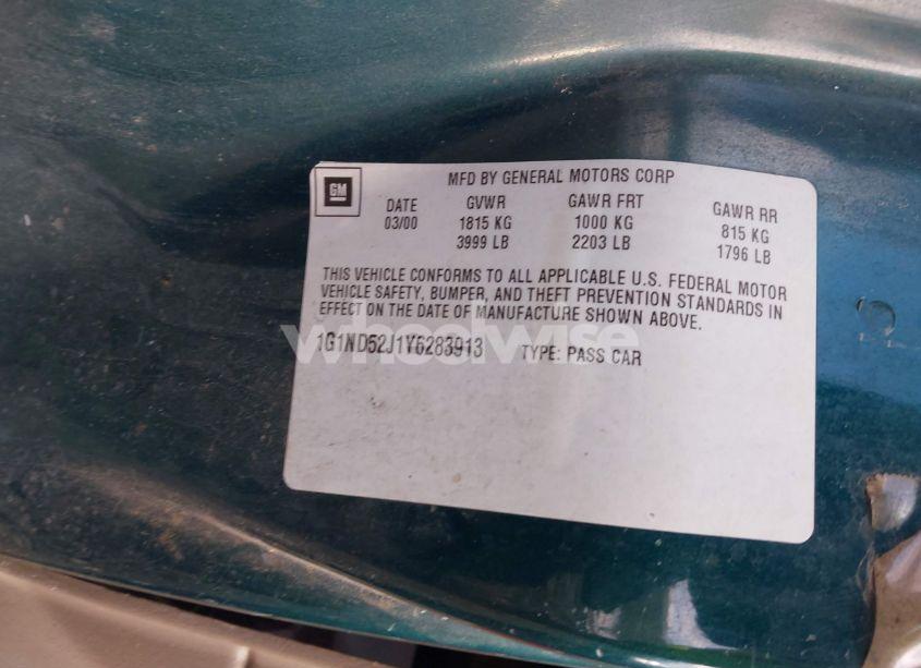 Photo 9 of 2000 Chevrolet Malibu (VIN 1G1ND52J1Y6283913)