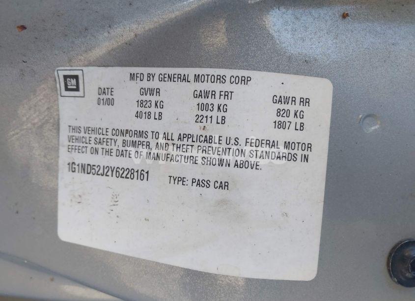 Photo 9 of 2000 Chevrolet Malibu (VIN 1G1ND52J2Y6228161)