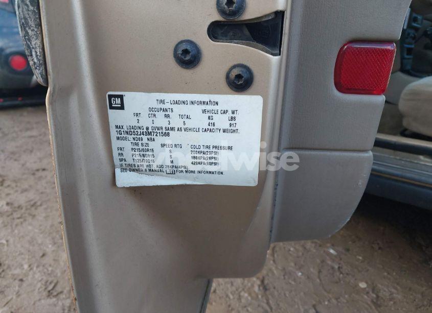 Photo 9 of 2003 Chevrolet Malibu (VIN 1G1ND52J43M721568)