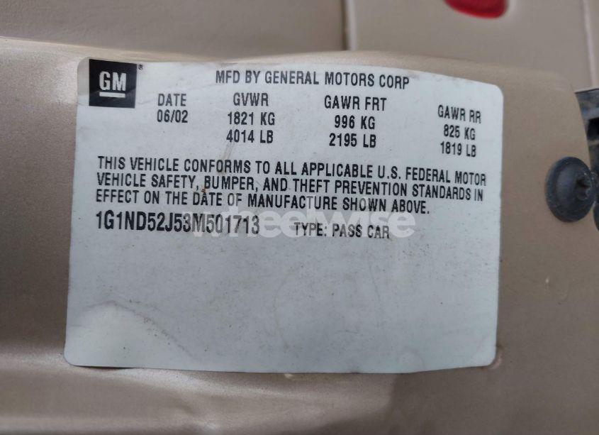 Photo 9 of 2003 Chevrolet Malibu (VIN 1G1ND52J53M501713)