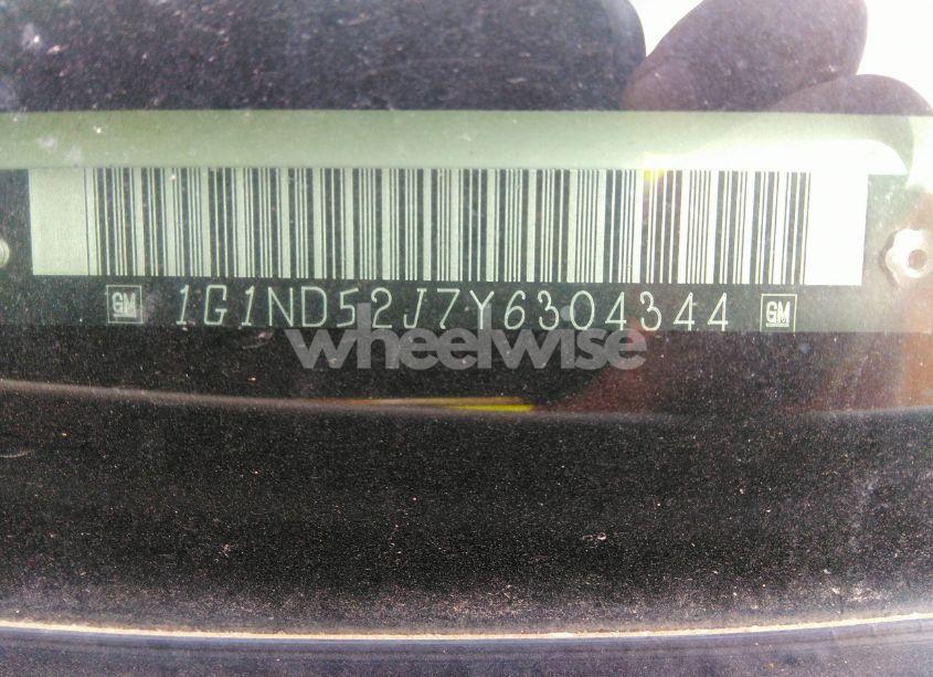 Photo 9 of 2000 Chevrolet Malibu (VIN 1G1ND52J7Y6304344)