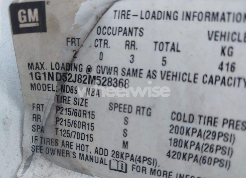 Photo 9 of 2002 Chevrolet Malibu (VIN 1G1ND52J82M528368)