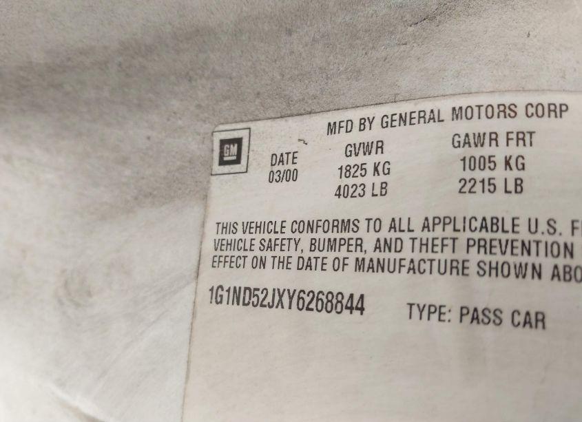 Photo 9 of 2002 Chevrolet Malibu (VIN 1G1ND52J92M551089)