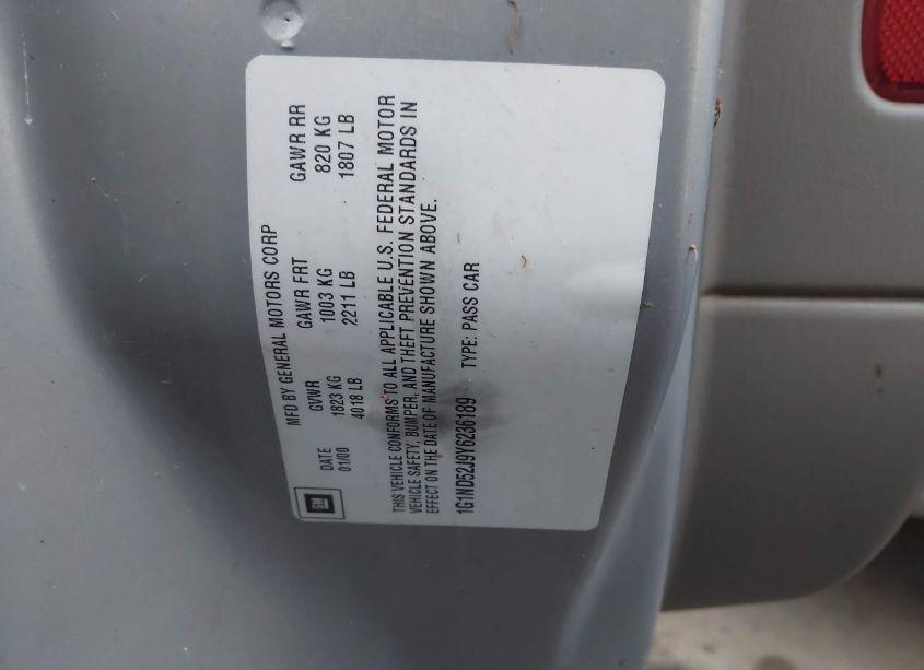 Photo 9 of 2000 Chevrolet Malibu (VIN 1G1ND52J9Y6236189)