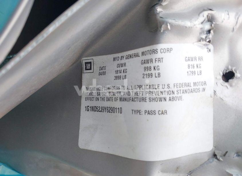 Photo 9 of 2000 Chevrolet Malibu (VIN 1G1ND52J9Y6290110)