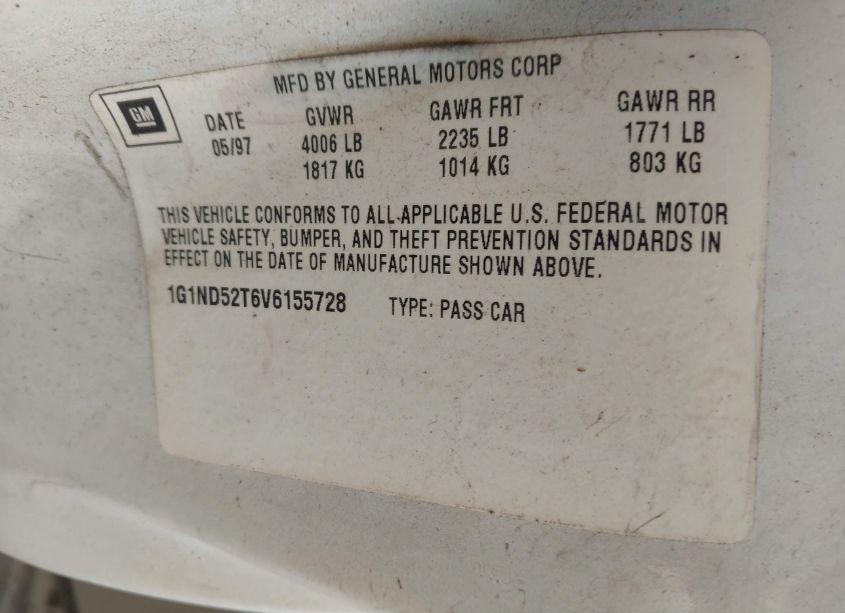 Photo 9 of 1997 Chevrolet Malibu (VIN 1G1ND52T6V6155728)