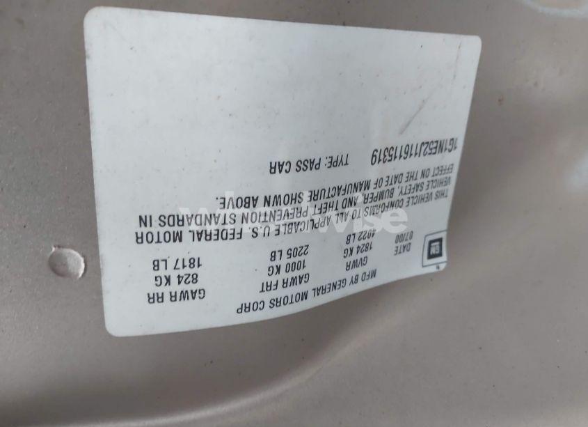 Photo 9 of 2001 Chevrolet Malibu LS (VIN 1G1NE52J116115319)