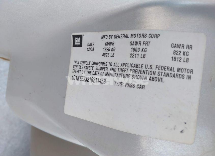 Photo 9 of 2001 Chevrolet Malibu LS (VIN 1G1NE52J216211458)