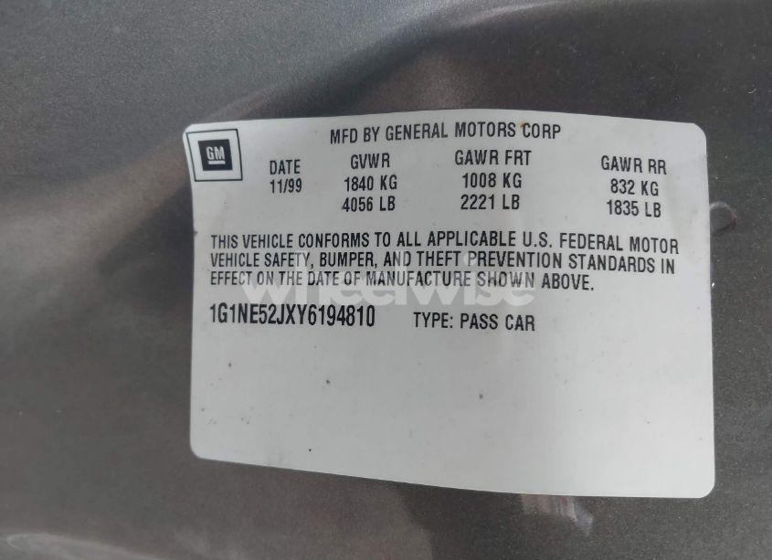 Photo 9 of 2000 Chevrolet Malibu LS (VIN 1G1NE52JXY6194810)