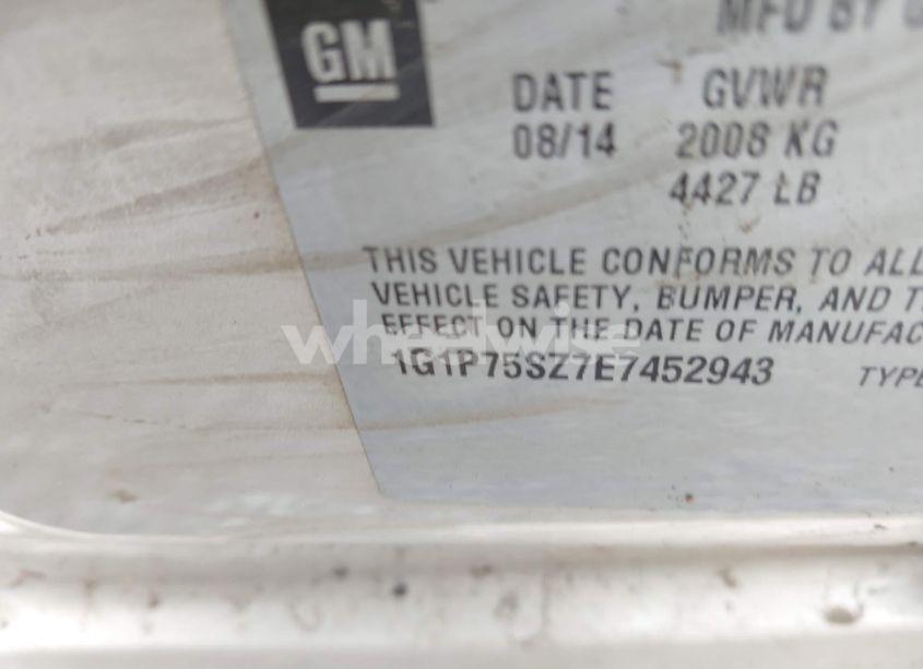 Photo 9 of 2014 Chevrolet Cruze DIESEL (VIN 1G1P75SZ7E7452943)