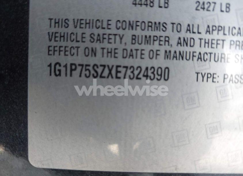 Photo 9 of 2014 Chevrolet Cruze DIESEL (VIN 1G1P75SZXE7324390)