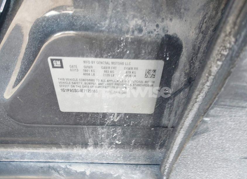 Photo 9 of 2014 Chevrolet Cruze LS AUTO (VIN 1G1PA5SG4E7129160)