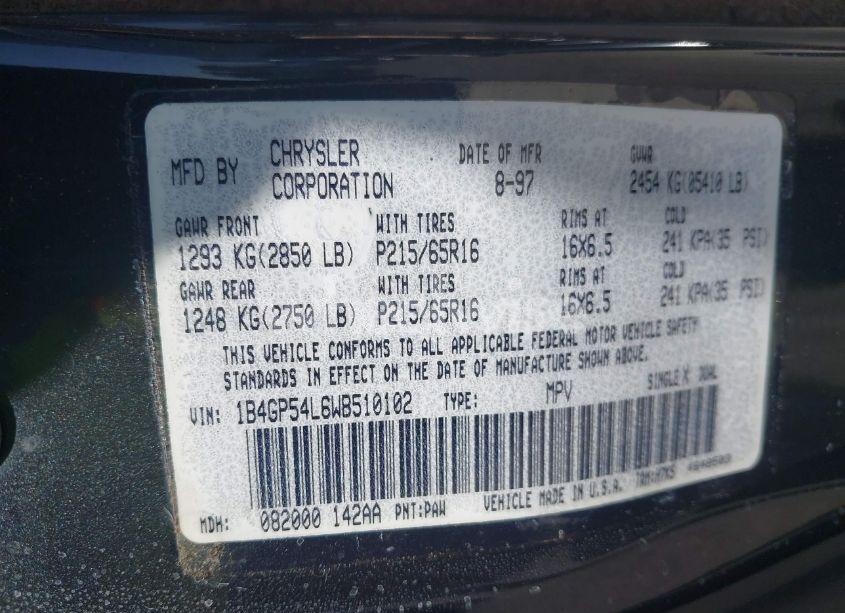 Photo 9 of 1998 Dodge Grand CARAVAN ES/LE (VIN 1G1PA5SG5D7******)