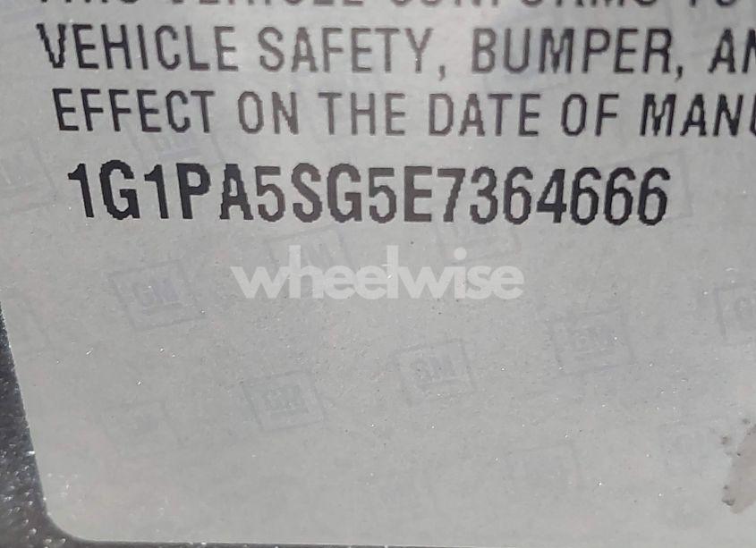 Photo 9 of 2014 Chevrolet Cruze LS AUTO (VIN 1G1PA5SG5E7364666)