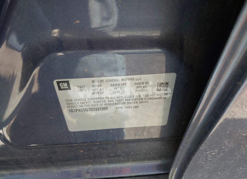 Photo 9 of 2013 Chevrolet Cruze LS AUTO (VIN 1G1PA5SG7D7297955)