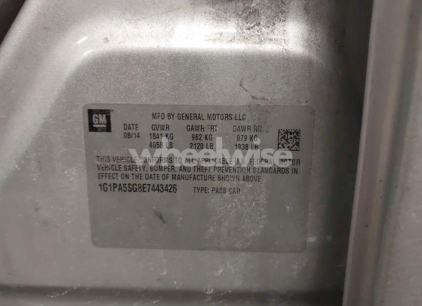 Photo 9 of 2014 Chevrolet Cruze LS AUTO (VIN 1G1PA5SG8E7443426)