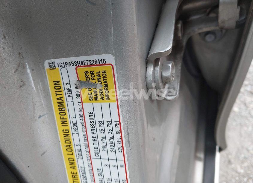 Photo 9 of 2014 Chevrolet Cruze LS AUTO (VIN 1G1PA5SH4E7226416)