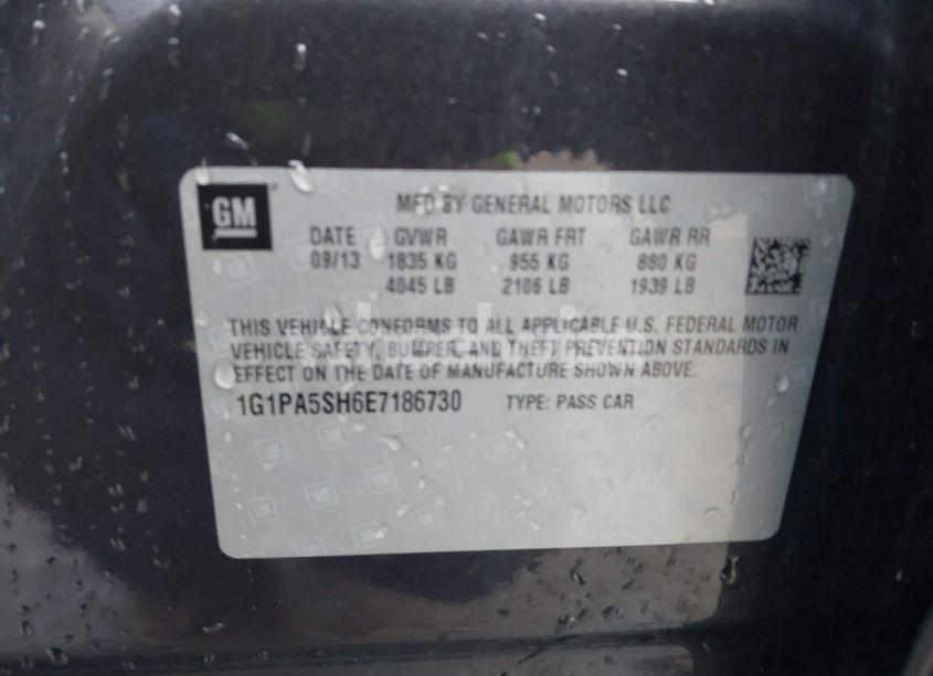 Photo 9 of 2014 Chevrolet Cruze LS AUTO (VIN 1G1PA5SH6E7186730)