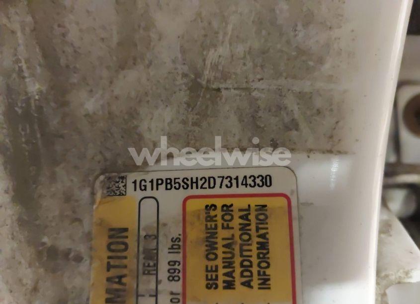 Photo 9 of 2013 Chevrolet Cruze LS MANUAL (VIN 1G1PB5SH2D7314330)