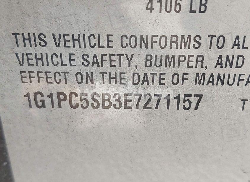 Photo 9 of 2014 Chevrolet Cruze 1LT AUTO (VIN 1G1PC5SB3E7271157)