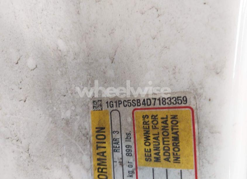 Photo 9 of 2013 Chevrolet Cruze 1LT AUTO (VIN 1G1PC5SB4D7183359)