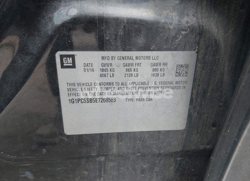 Photo 9 of 2014 Chevrolet Cruze 1LT AUTO (VIN 1G1PC5SB5E7268583)