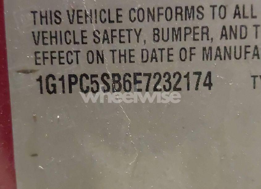 Photo 9 of 2014 Chevrolet Cruze 1LT AUTO (VIN 1G1PC5SB6E7232174)