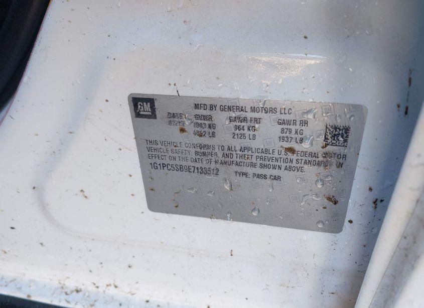 Photo 9 of 2014 Chevrolet Cruze 1LT AUTO (VIN 1G1PC5SB9E7133512)