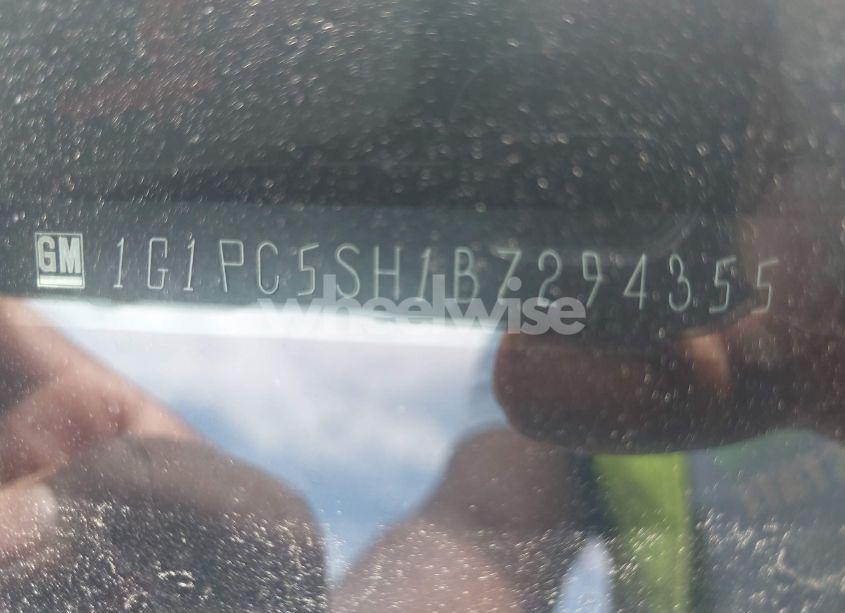 Photo 9 of 2011 Chevrolet Cruze LS (VIN 1G1PC5SH1B7294355)