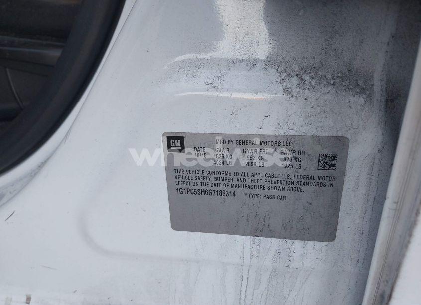 Photo 9 of 2016 Chevrolet Cruze LIMITED LS AUTO (VIN 1G1PC5SH6G7188314)