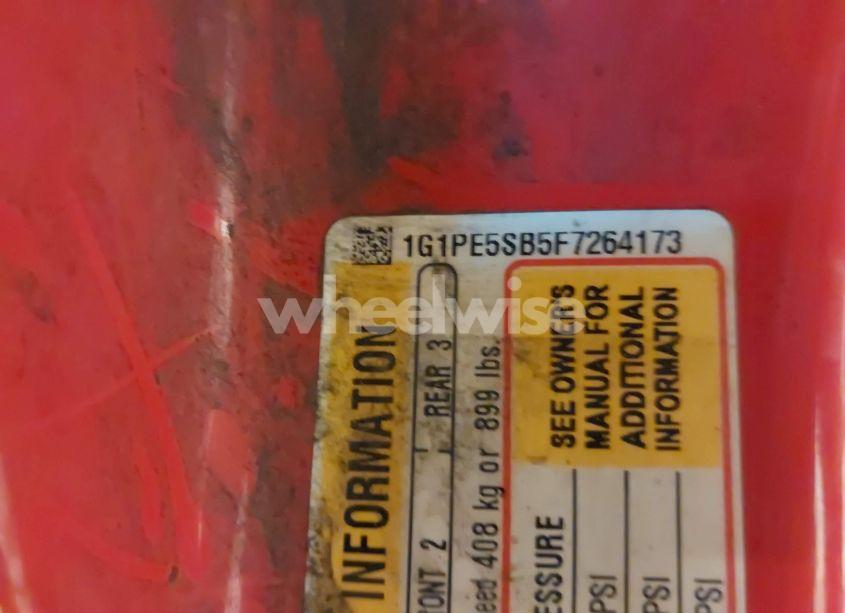 Photo 9 of 2015 Chevrolet Cruze 2LT AUTO (VIN 1G1PE5SB5F7264173)