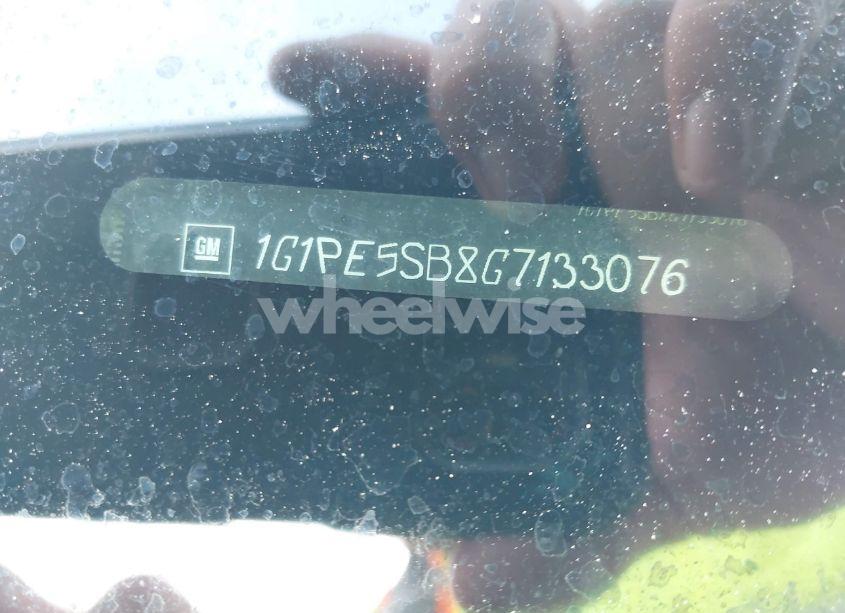 Photo 9 of 2016 Chevrolet Cruze LIMITED 1LT AUTO (VIN 1G1PE5SB8G7133076)