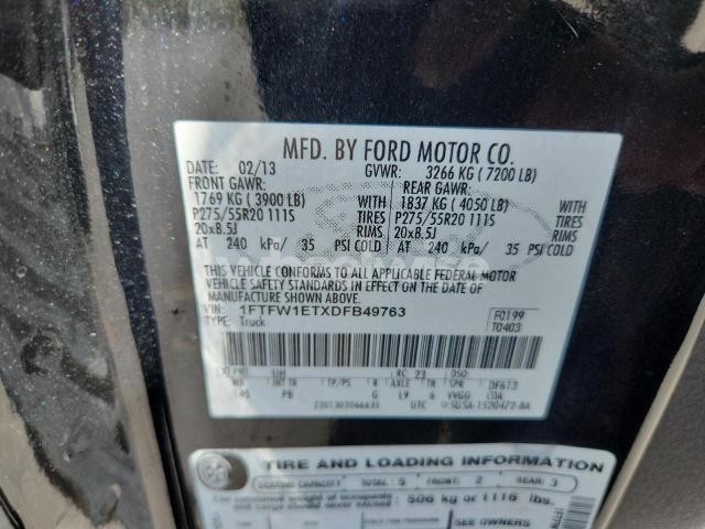 Photo 3 of 2013 FORD F150 SUPERCREW (VIN 1G1PF5S91B7156668)