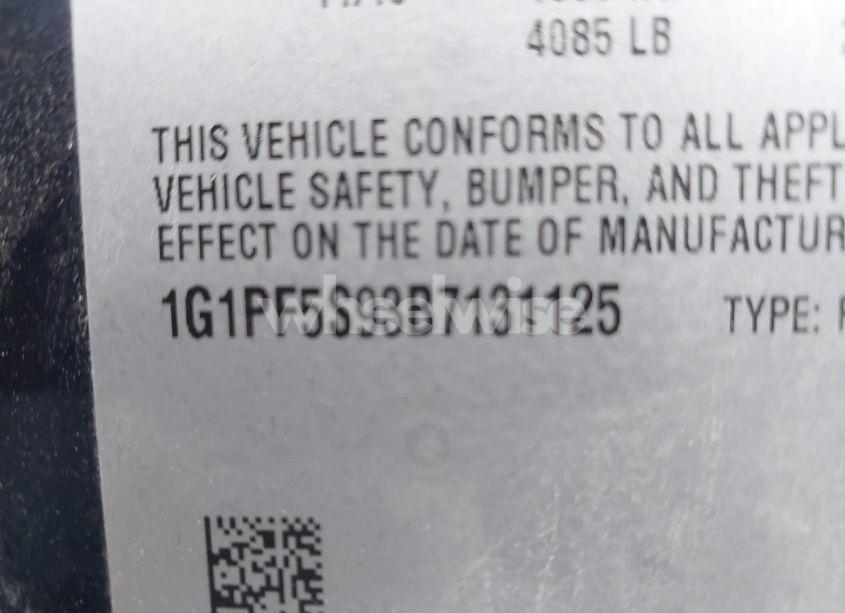 Photo 9 of 2011 Chevrolet Cruze 1LT (VIN 1G1PF5S93B7131125)