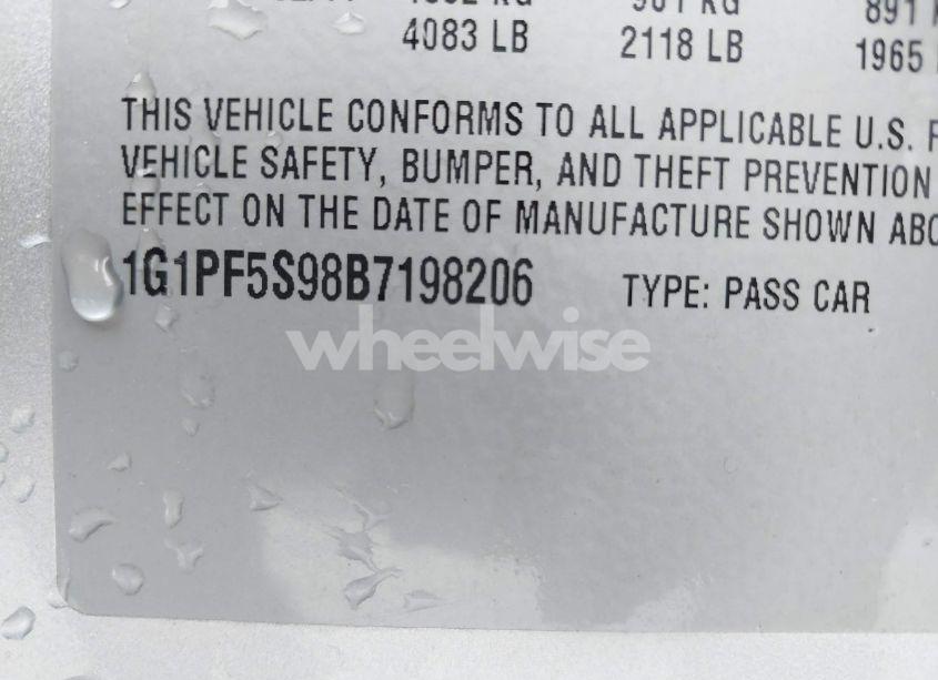 Photo 9 of 2011 Chevrolet Cruze 1LT (VIN 1G1PF5S98B7198206)