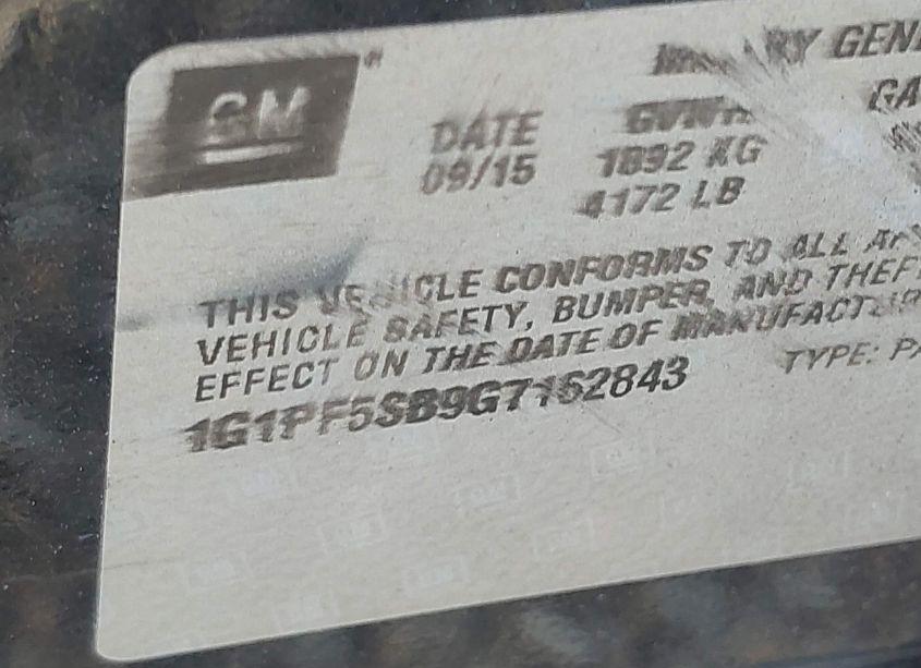 Photo 9 of 2016 Chevrolet Cruze LIMITED 2LT AUTO (VIN 1G1PF5SB9G7162843)