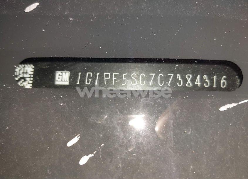 Photo 9 of 2012 Chevrolet Cruze 1LT (VIN 1G1PF5SC7C7384316)