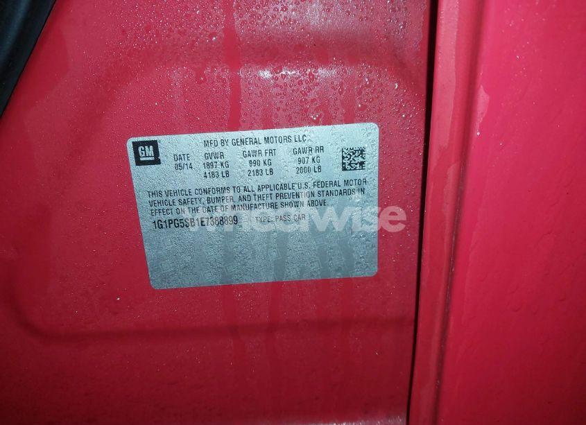 Photo 9 of 2014 Chevrolet Cruze LTZ (VIN 1G1PG5SB1E7388899)