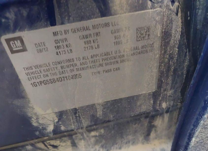 Photo 9 of 2013 Chevrolet Cruze LTZ (VIN 1G1PG5SB4D7104955)