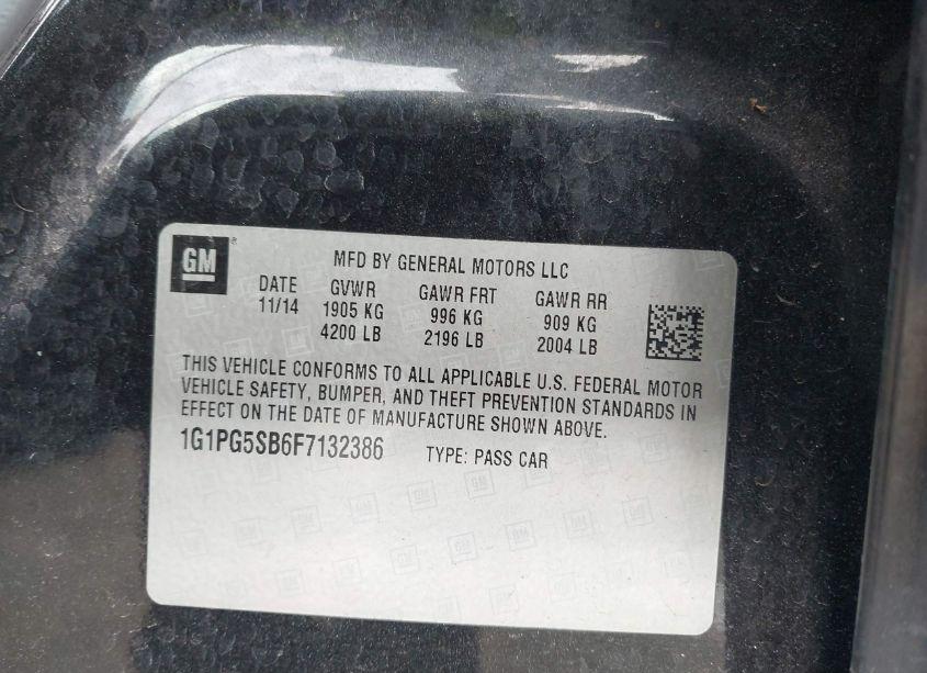 Photo 9 of 2015 Chevrolet Cruze LTZ (VIN 1G1PG5SB6F7132386)