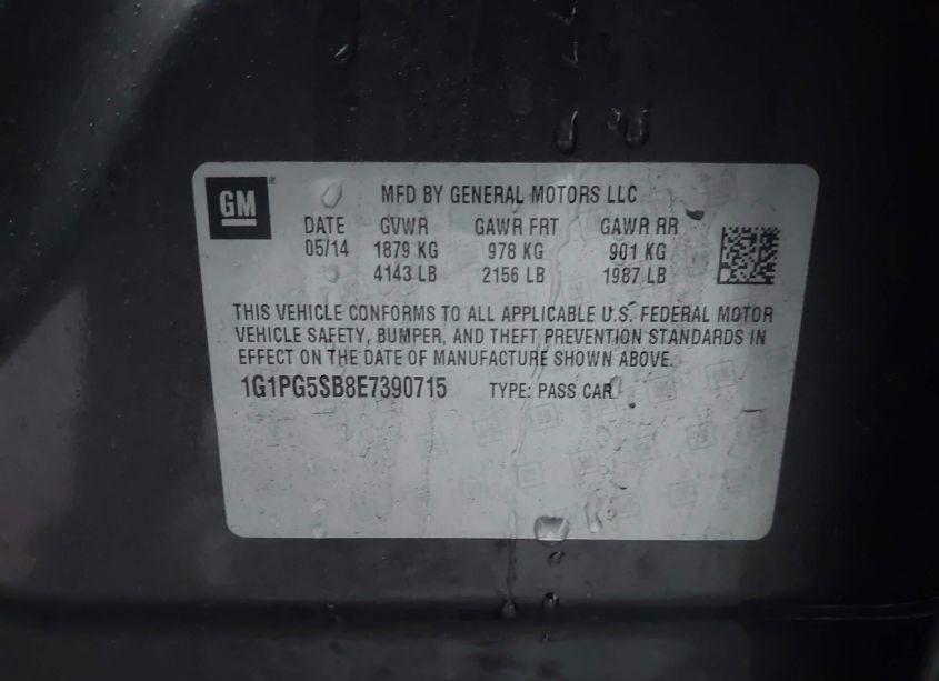 Photo 9 of 2014 Chevrolet Cruze LTZ (VIN 1G1PG5SB8E7390715)