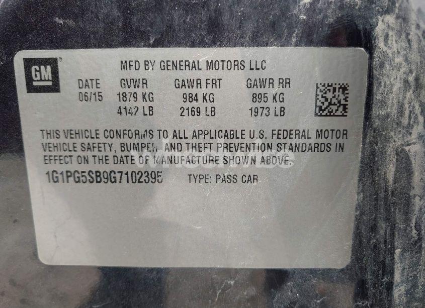 Photo 9 of 2016 Chevrolet Cruze LIMITED LTZ AUTO (VIN 1G1PG5SB9G7102395)