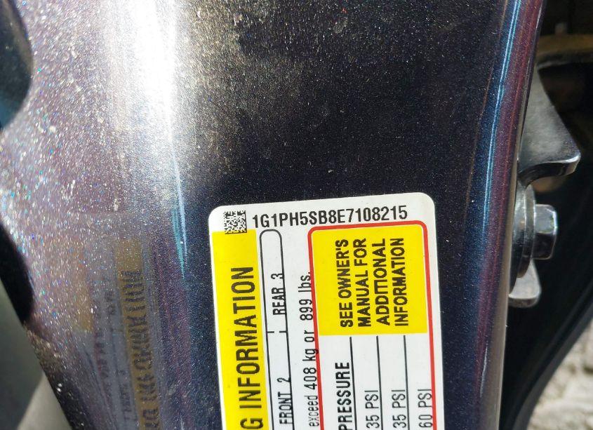 Photo 9 of 2014 Chevrolet Cruze ECO AUTO (VIN 1G1PH5SB8E7108215)