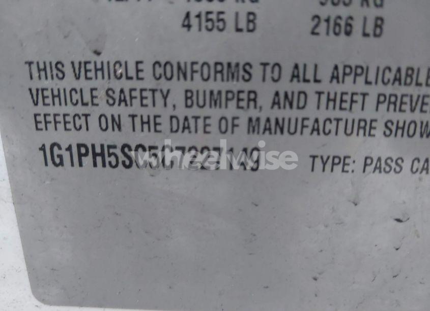 Photo 9 of 2012 Chevrolet Cruze LTZ (VIN 1G1PH5SC5C7227149)