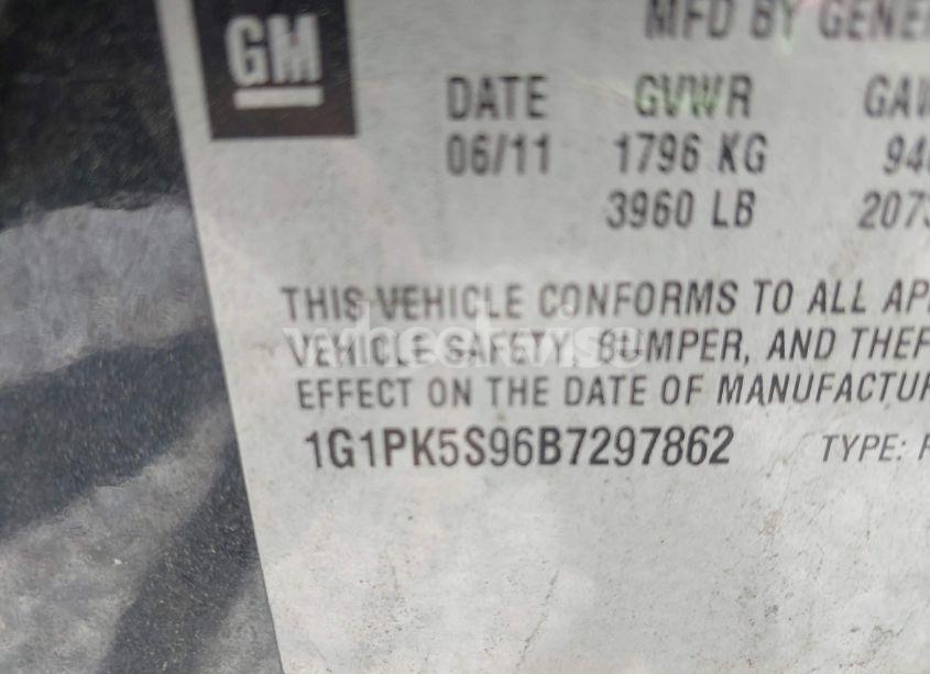 Photo 9 of 2011 Chevrolet Cruze ECO (VIN 1G1PK5S96B7297862)