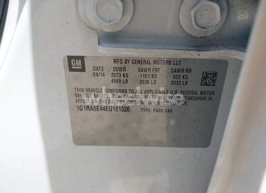 Photo 9 of 2014 Chevrolet Volt (VIN 1G1RA6E44EU161026)