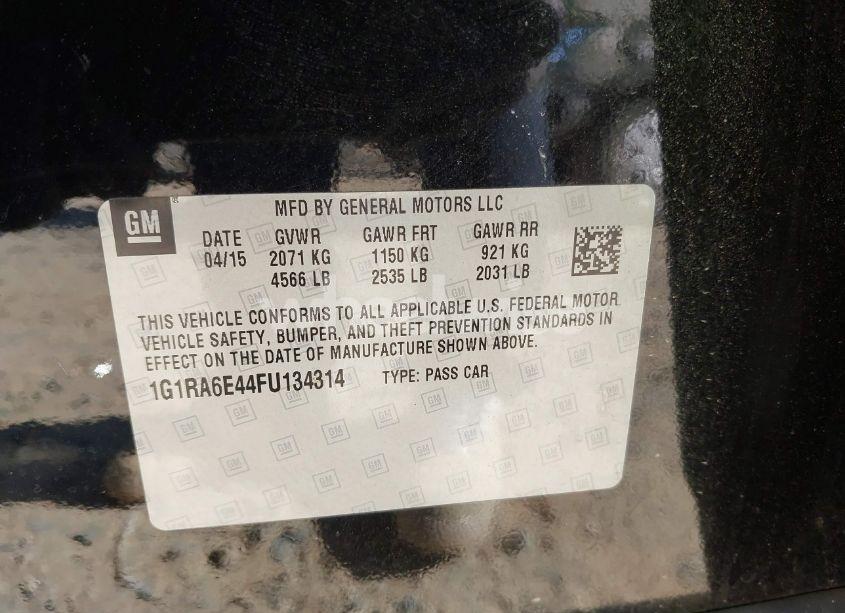 Photo 9 of 2015 Chevrolet Volt (VIN 1G1RA6E44FU134314)