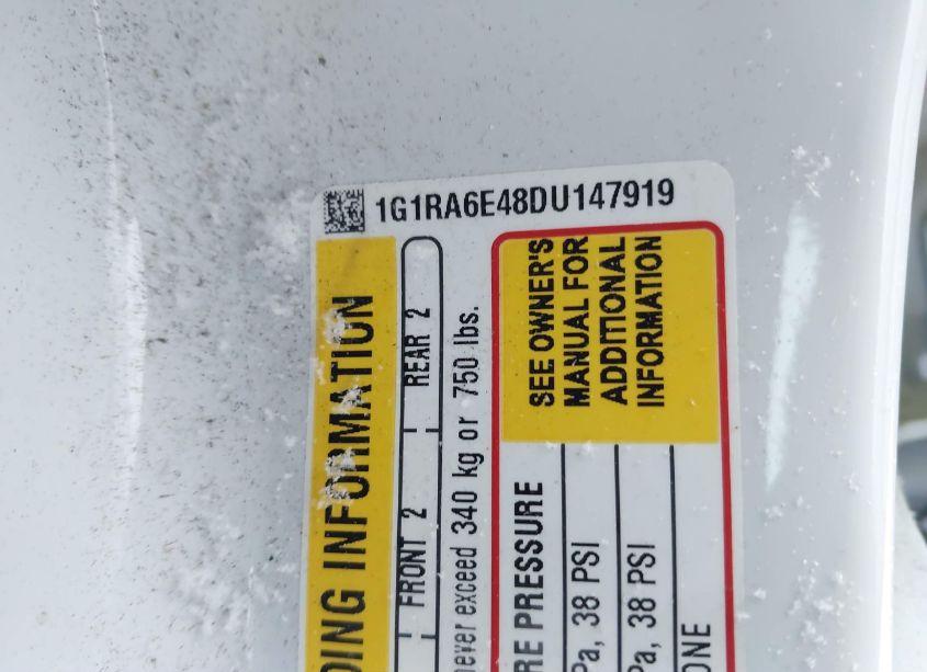 Photo 9 of 2013 Chevrolet Volt (VIN 1G1RA6E48DU147919)