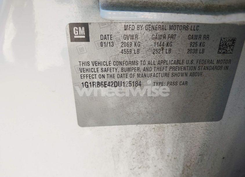 Photo 9 of 2013 Chevrolet Volt (VIN 1G1RB6E42DU125184)